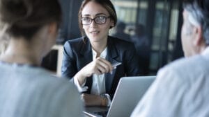 Business People Discussion Advisor Concept
